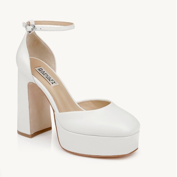 Badgley Mischka Jayda II Leather Platform Pump sz 10 - Picture 1 of 12